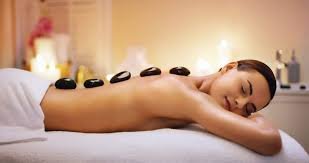 relaxing massage hot stones